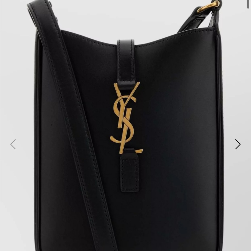 Saint Laurent Black Leather Crossbody Bag